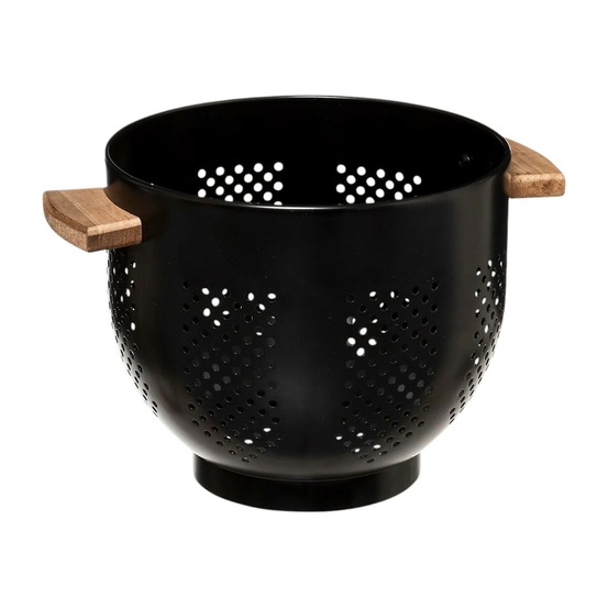 Passoire avec poignees retro noire