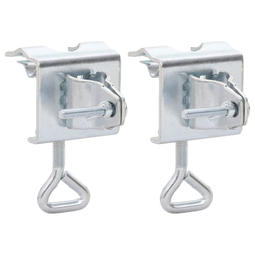 Pinces à parasol pour balcon 2 pcs 32 mm acier