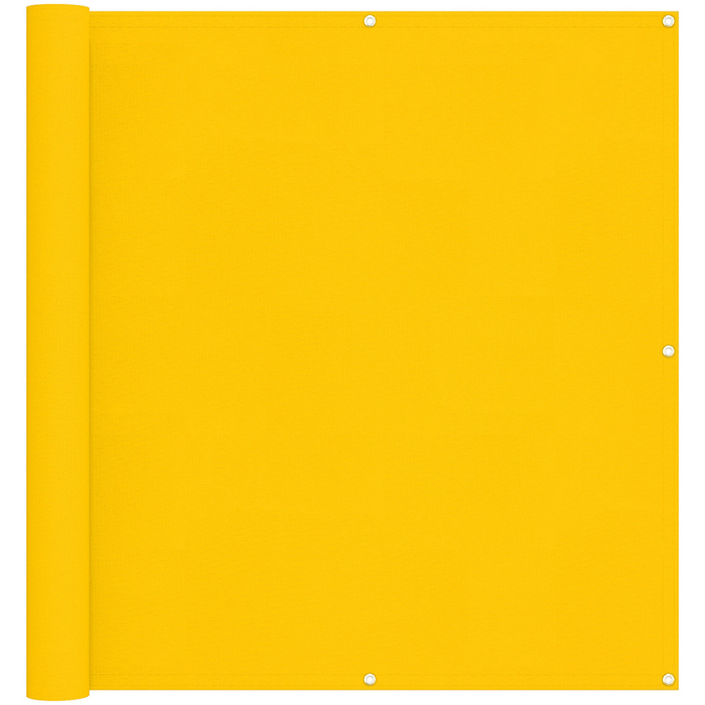 Écran de balcon jaune 110 x 700 cm tissu oxford