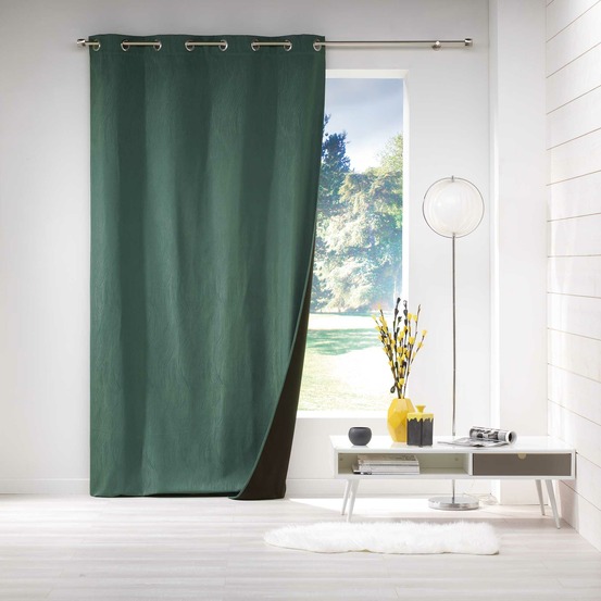 1 rideau jacquard a oeillet polaire avoriaz vert