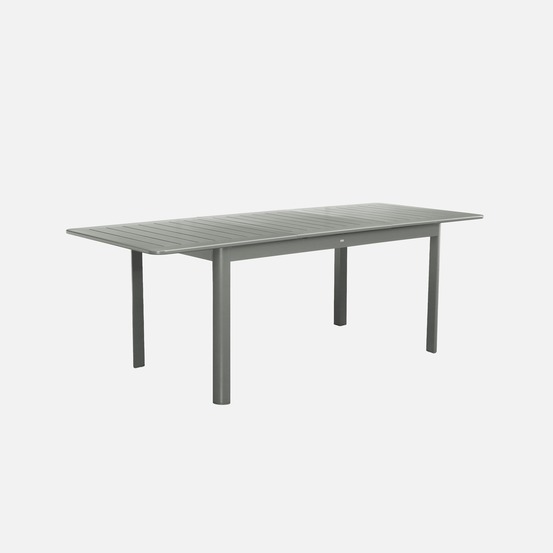 Table de jardin seattle extensible aluminium, 8 places, 173 / 236,5 x 100 x 75 cm