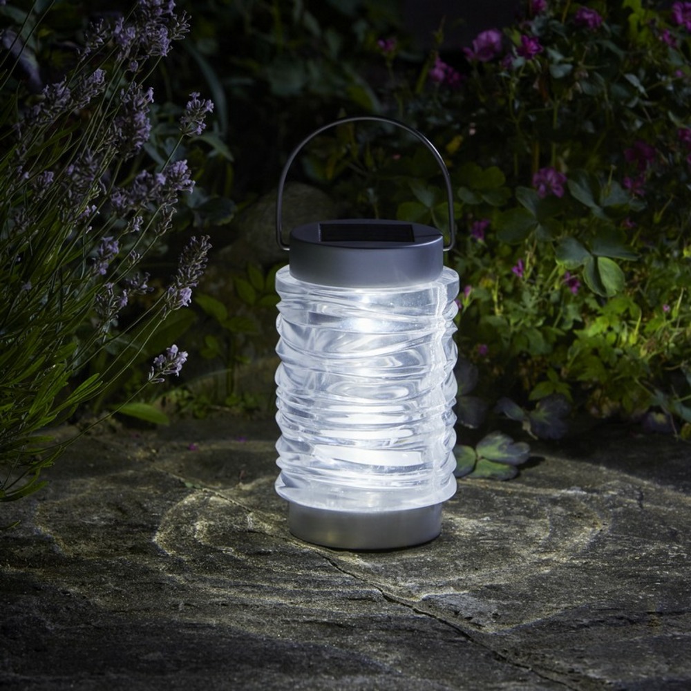 Lanterne solaire en verre wave 10 lumens