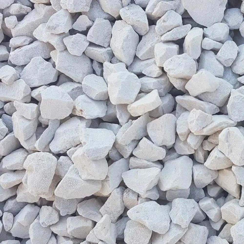 Pack 10 x big bag de 0,9m³ (+/- 13t ≃ 180m²) gravillon calcaire super blanc ø 6/14 mm - livraison premium