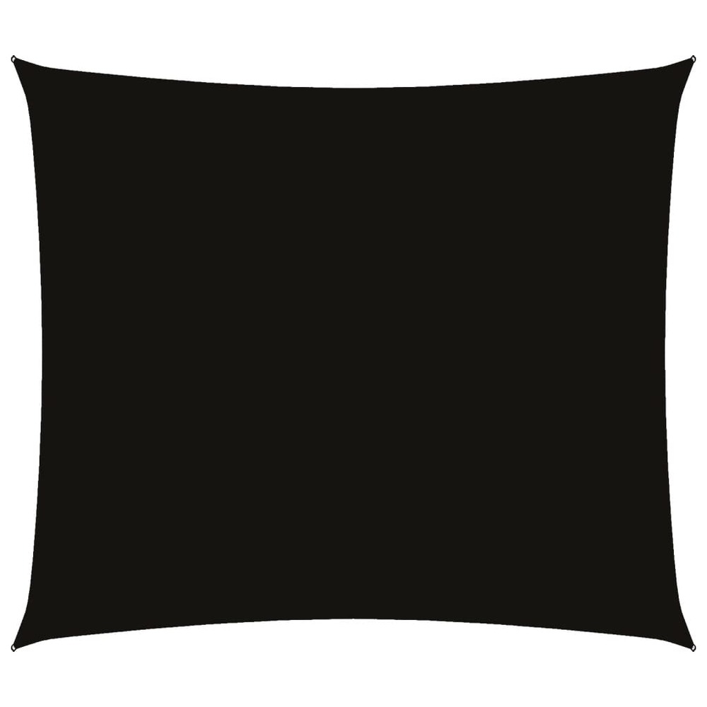 Voile de parasol tissu oxford rectangulaire 2x2,5 m noir
