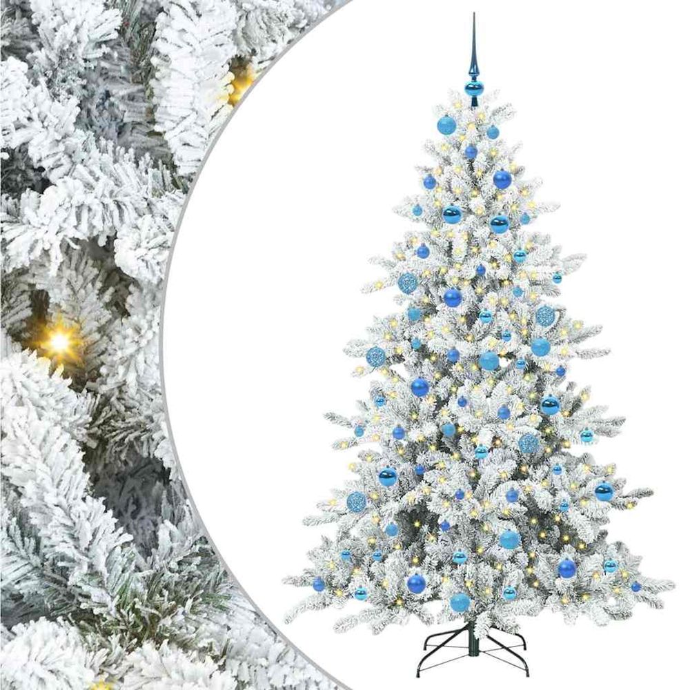 Sapin de noël artificiel à branches articulées blanc 180 cm