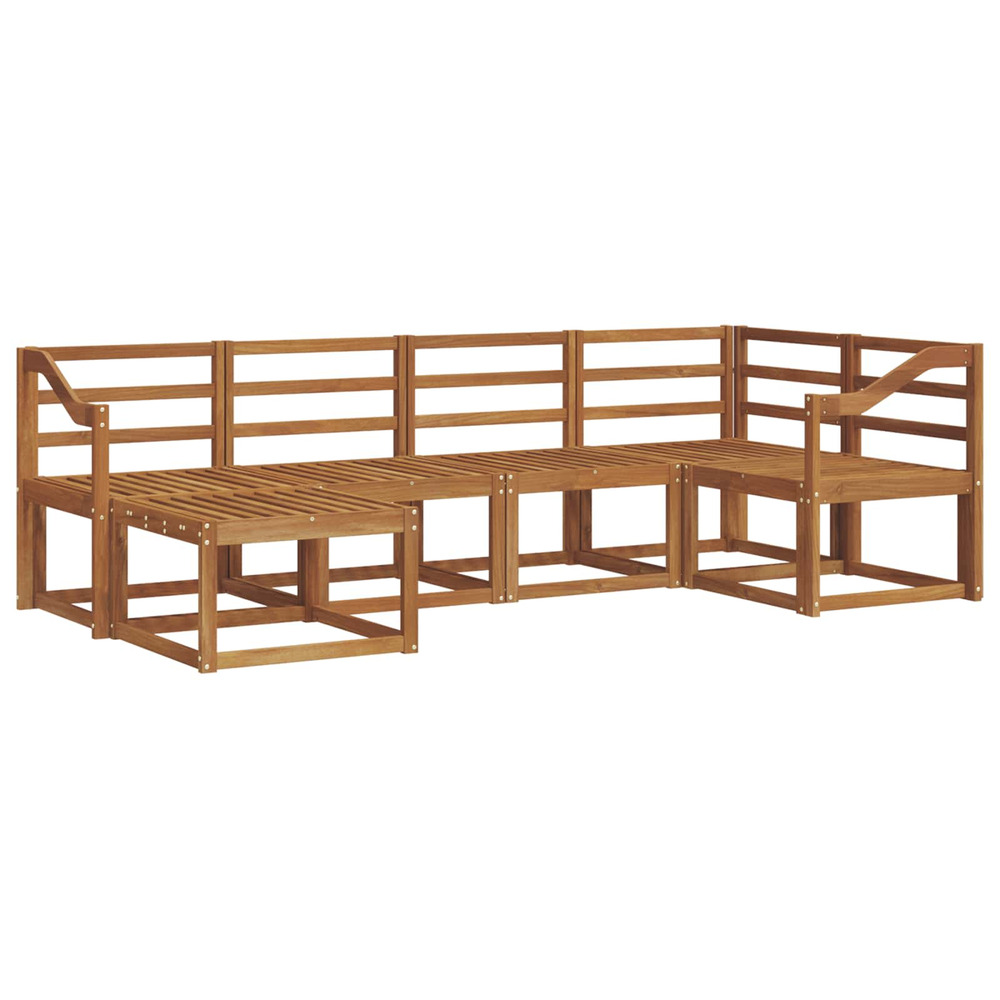 Ensemble de canapés d'extérieur 6 pcs naturel