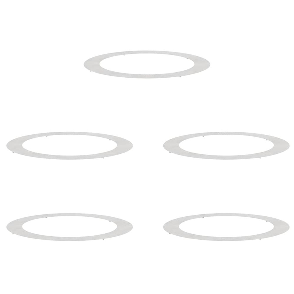 Adapté pour anneaux d'arbre plats 5 pc argent ø90/120 cm