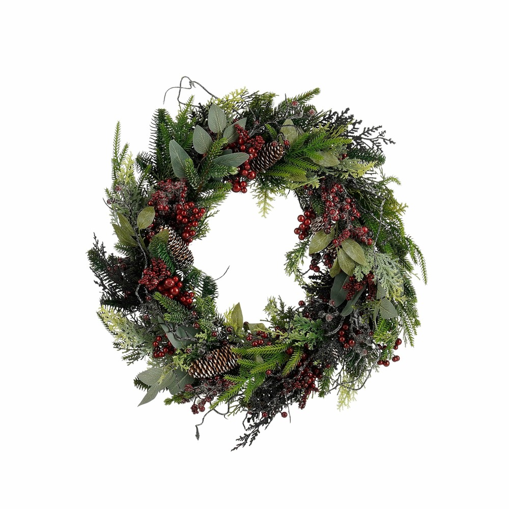 Mica decorations - couronne de noël d50