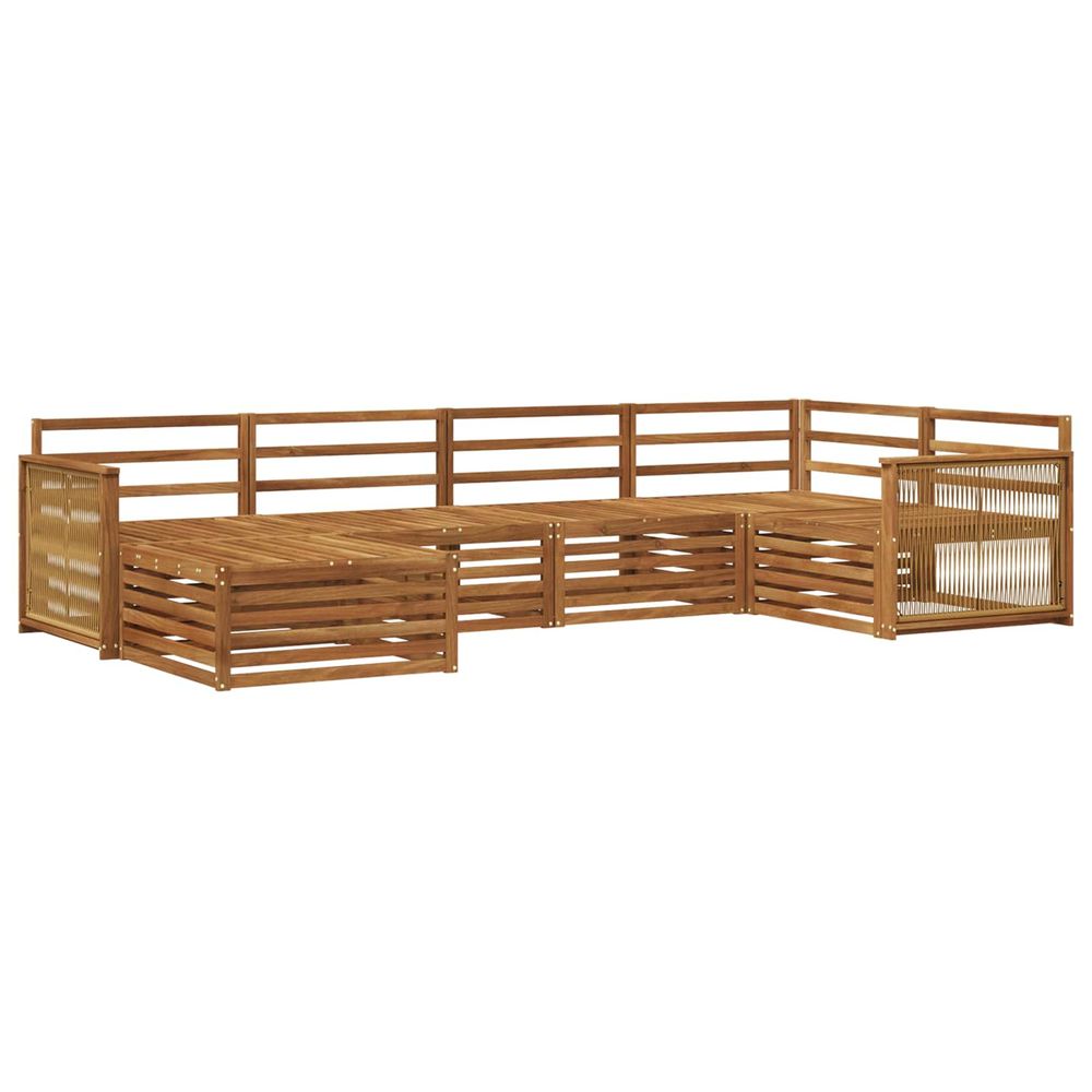 Ensemble de canapés d'extérieur 6 pc naturel