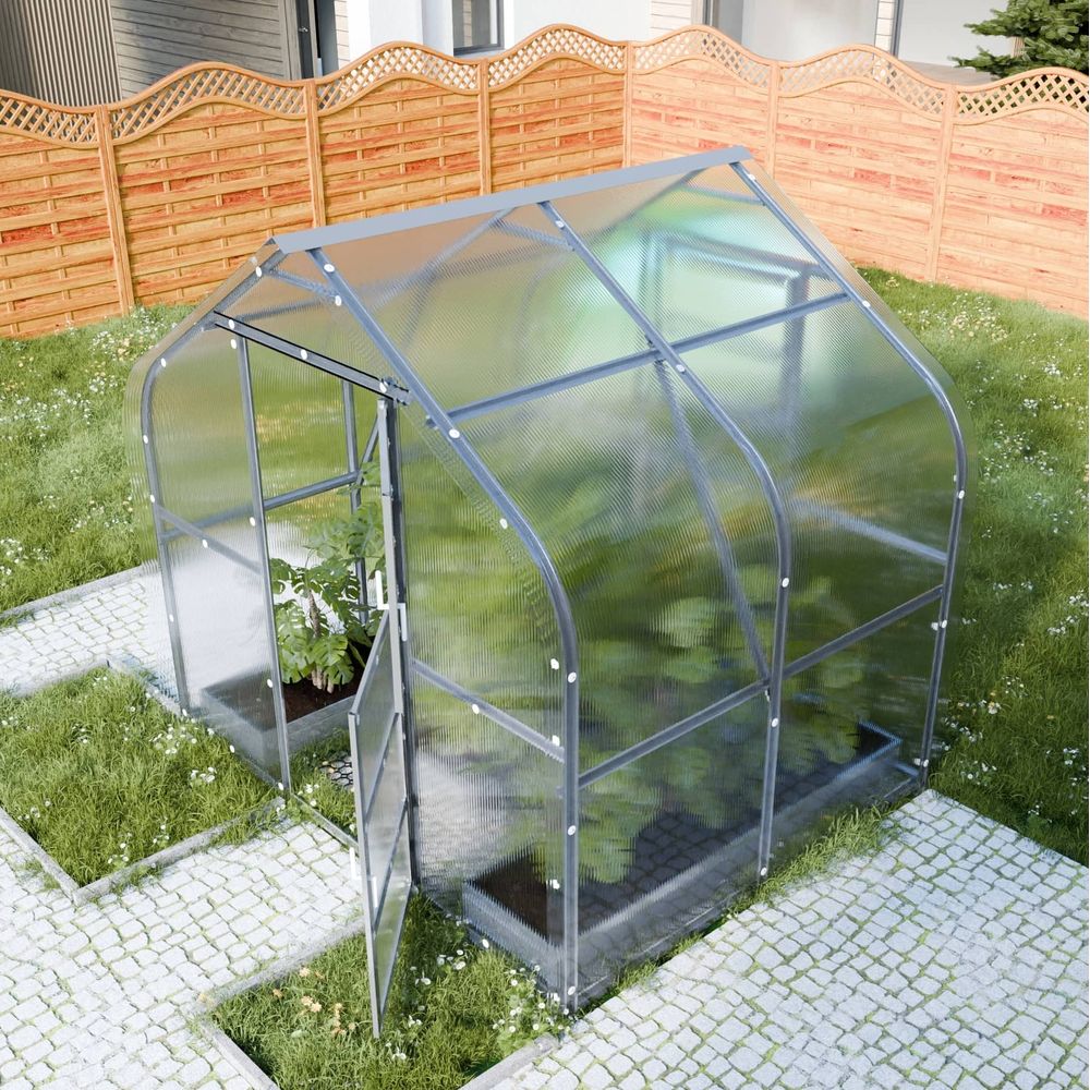 Serre en polycarbonate drop 5m² (2,5x2m), 4mm
