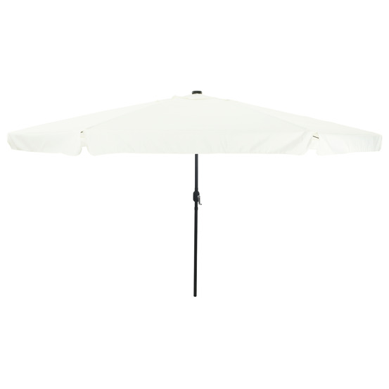 Parasol de jardin avec des lumières led ø395x245 cm blanc sable