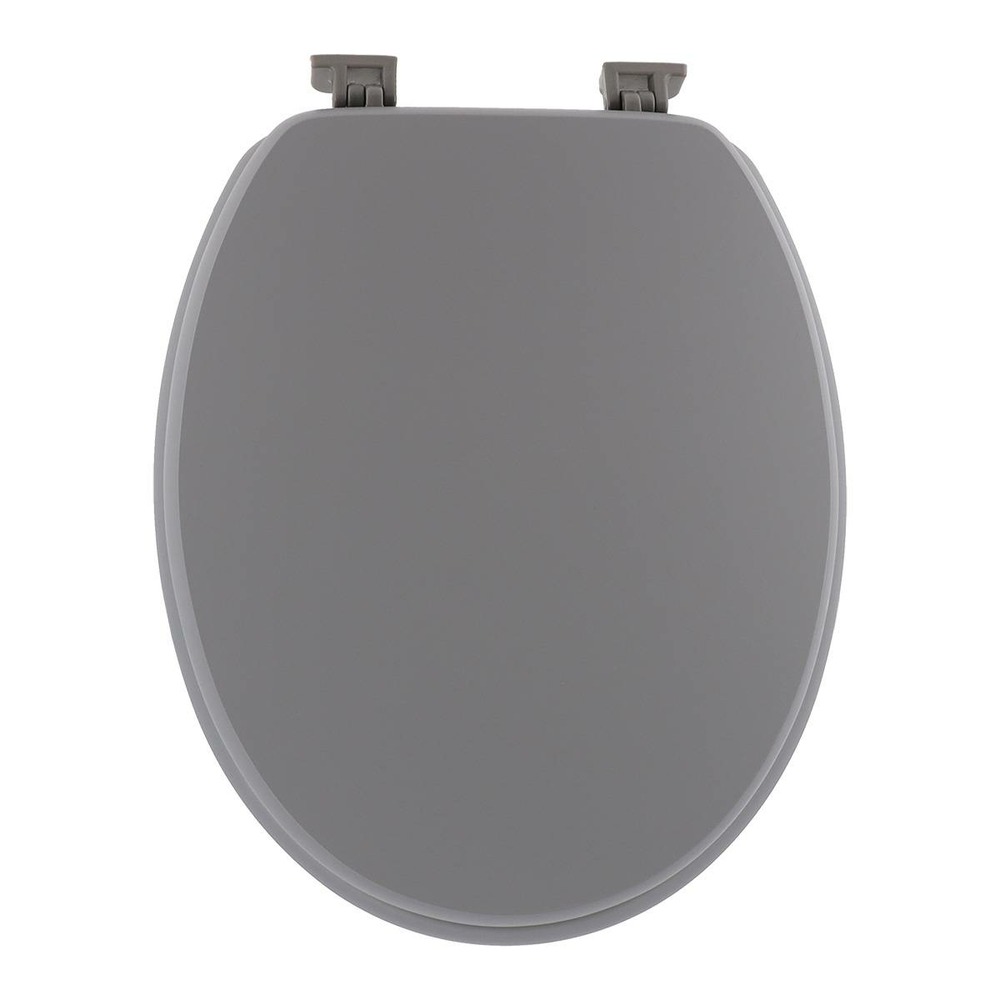 Abattant wc mdf 18 pouces attaches plastiques - gris