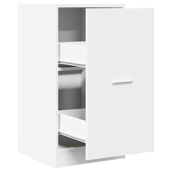 Armoire d'apothicaire blanc 40x41x77,5 cm bois d'ingénierie