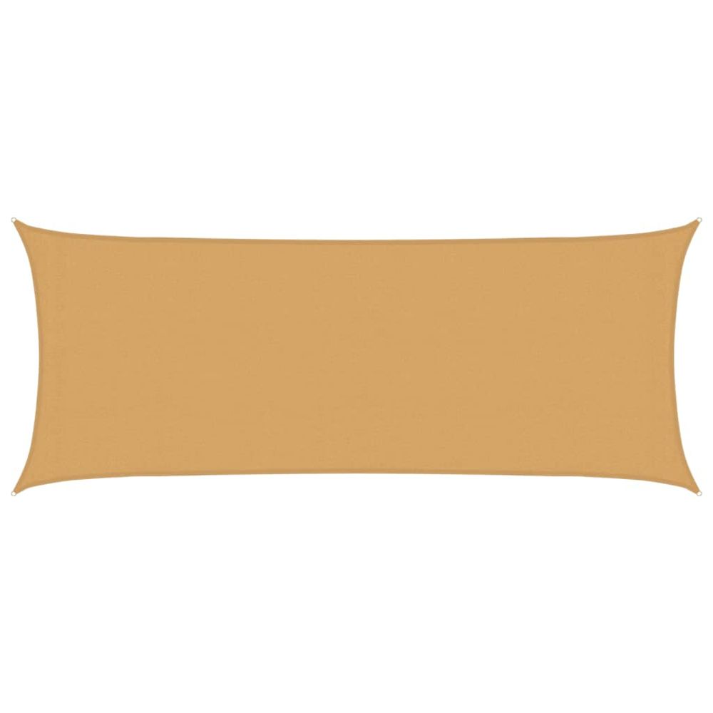 Voile d'ombrage 160 g/m² rectangulaire sable 2x5 m pehd