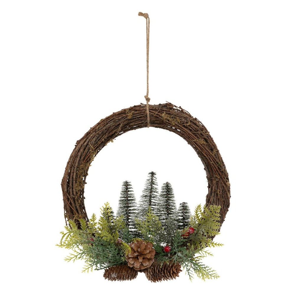 Couronne sapins d.30cm