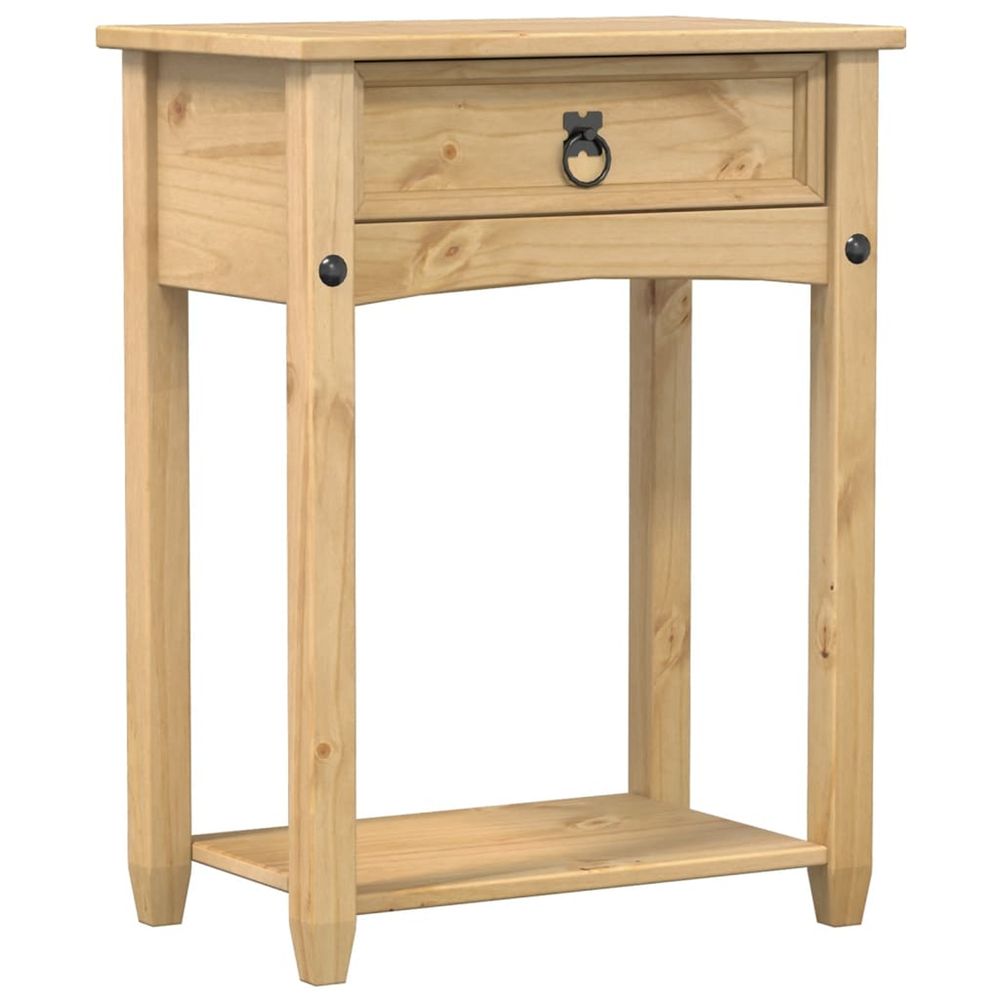 Table console corona 55x35x73 cm bois de pin massif
