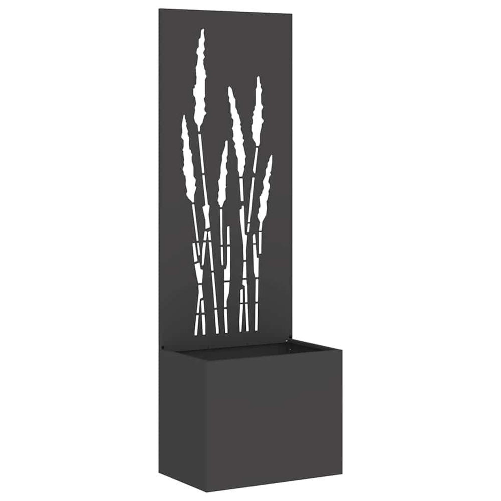 Écran de confidentialité de jardin fretwork noir 50 x 140 cm