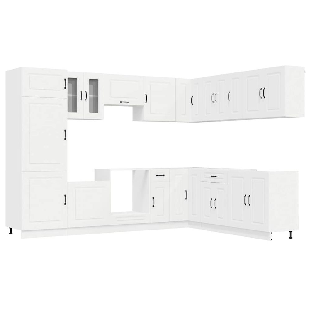 Ensemble d'armoires de cuisine 14 pcs kalmar bois d'ingénierie