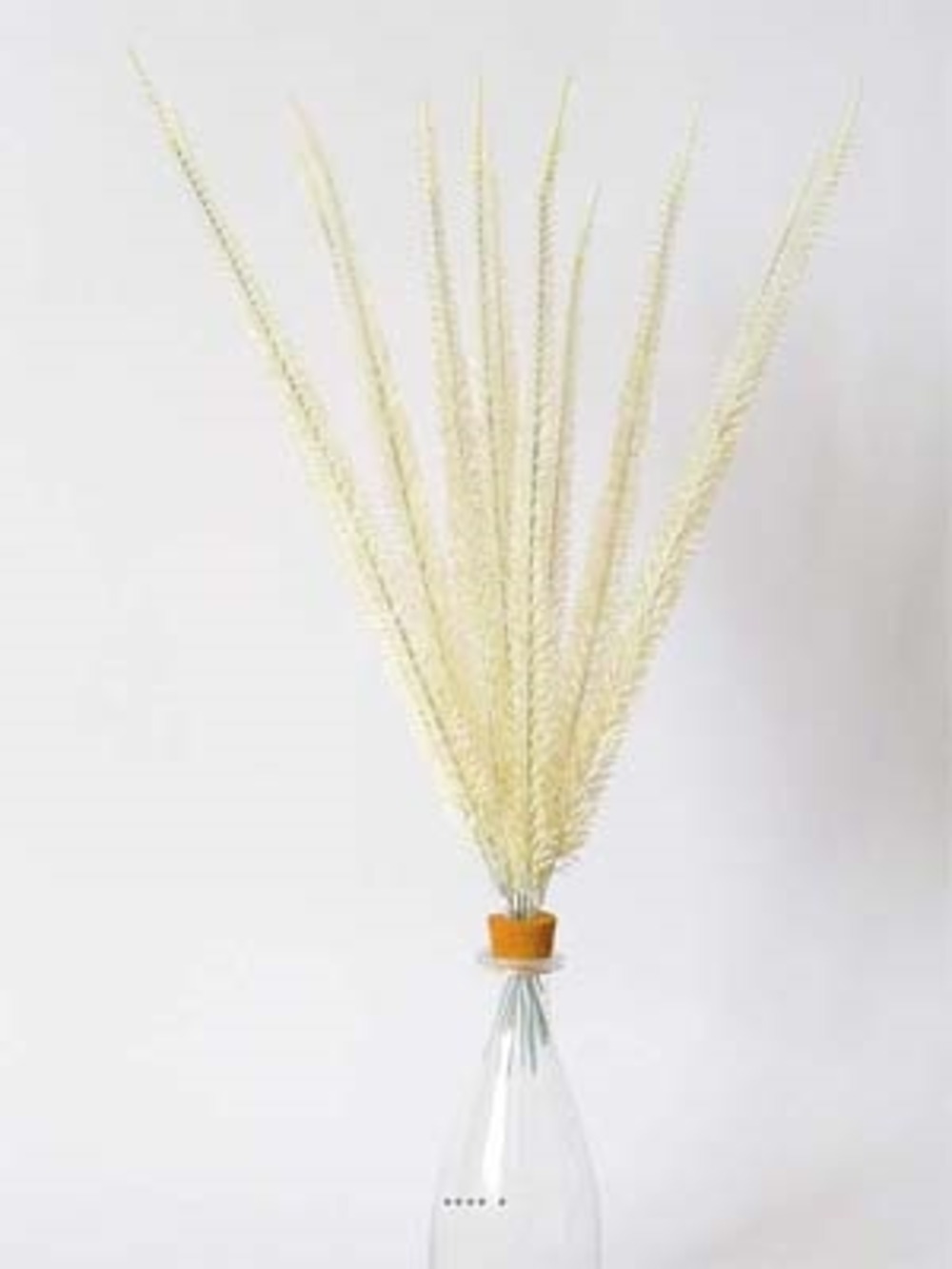 Corail en piquets X12 Blanc H 52 cm plast