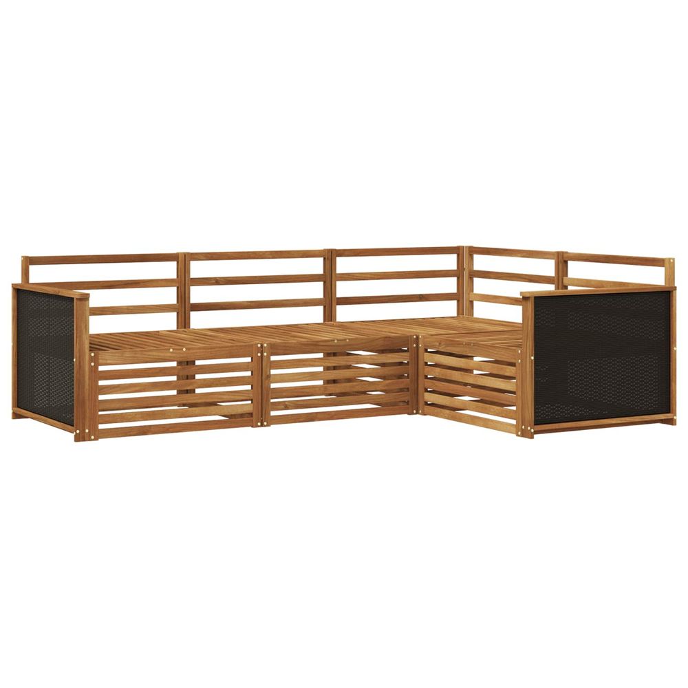 Ensemble de canapés d'extérieur 4 pc naturel