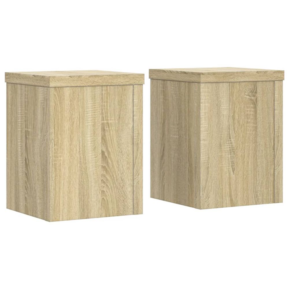 Support de plante 2 pièces chêne sonoma 15 x 15 x 20 cm