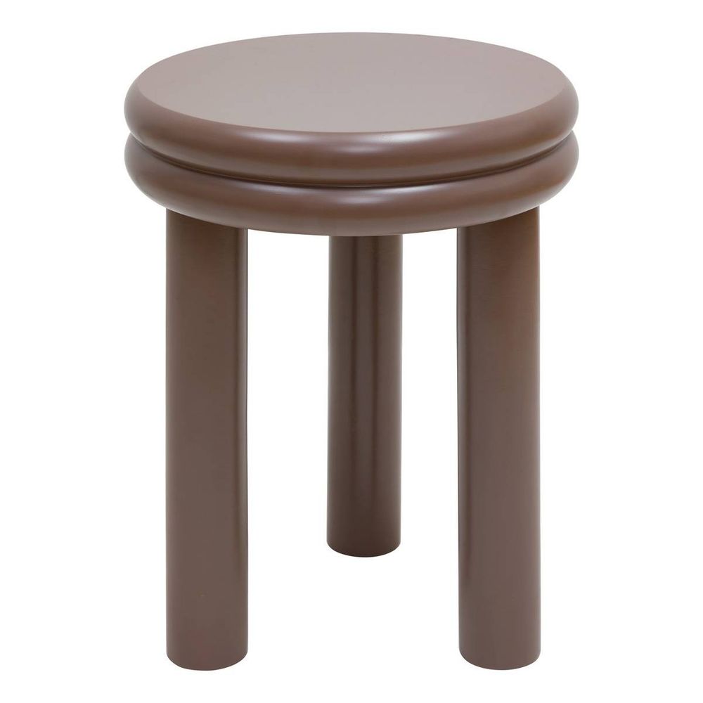 Table d'appoint plump ronde d.40cm gris