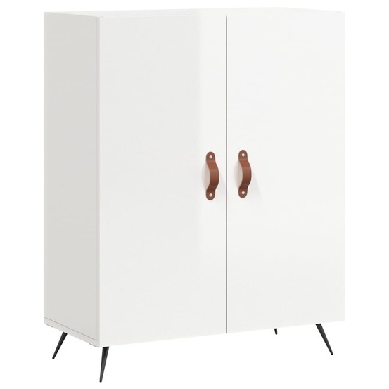 Buffet bahut commode armoire meuble de rangement organisateur cuisine salle de séjour salon brillant 69,5 x 34 x 90 cm bois d