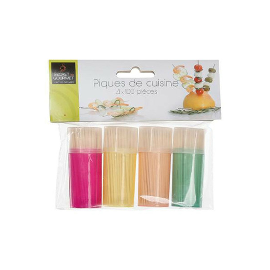 Lot de 4 pots à cure-dents