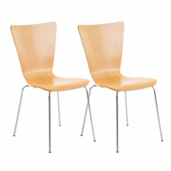 Lot de 2 chaises visiteurs aaron