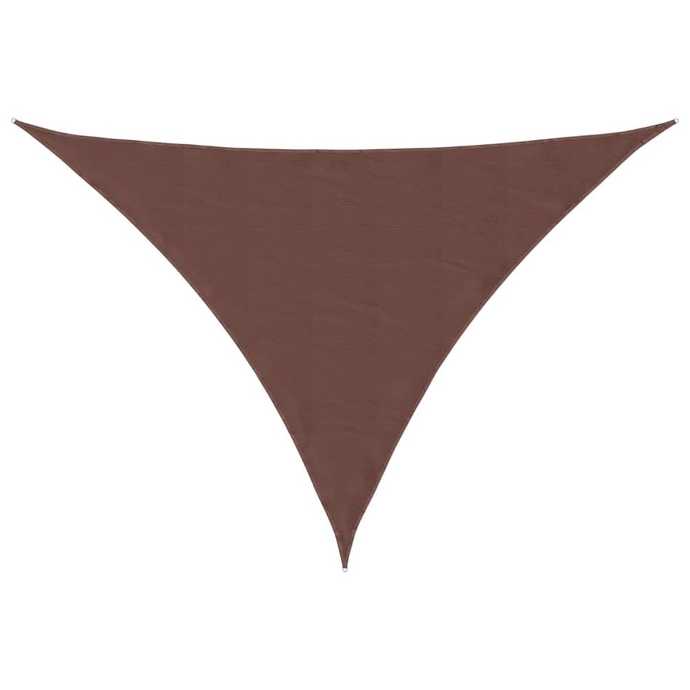 Voile de parasol tissu oxford triangulaire 3x4x5 m marron