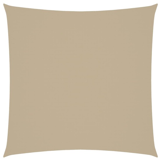 Voile de parasol tissu oxford carré 3x3 m beige