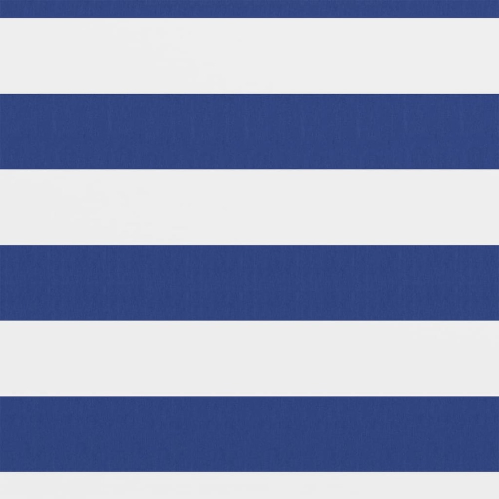 Écran de balcon blanc et bleu 75x500 cm tissu oxford