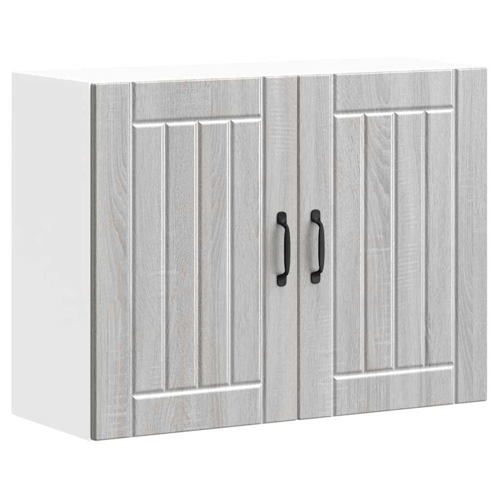 Armoire murale de cuisine lucca sonoma gris bois ingénierie