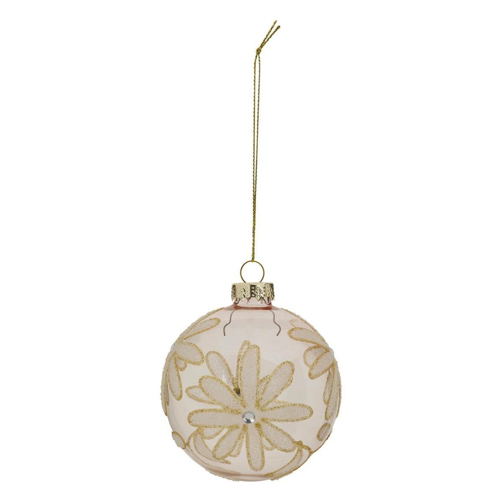 Bdn verre 80mm marguerite rose