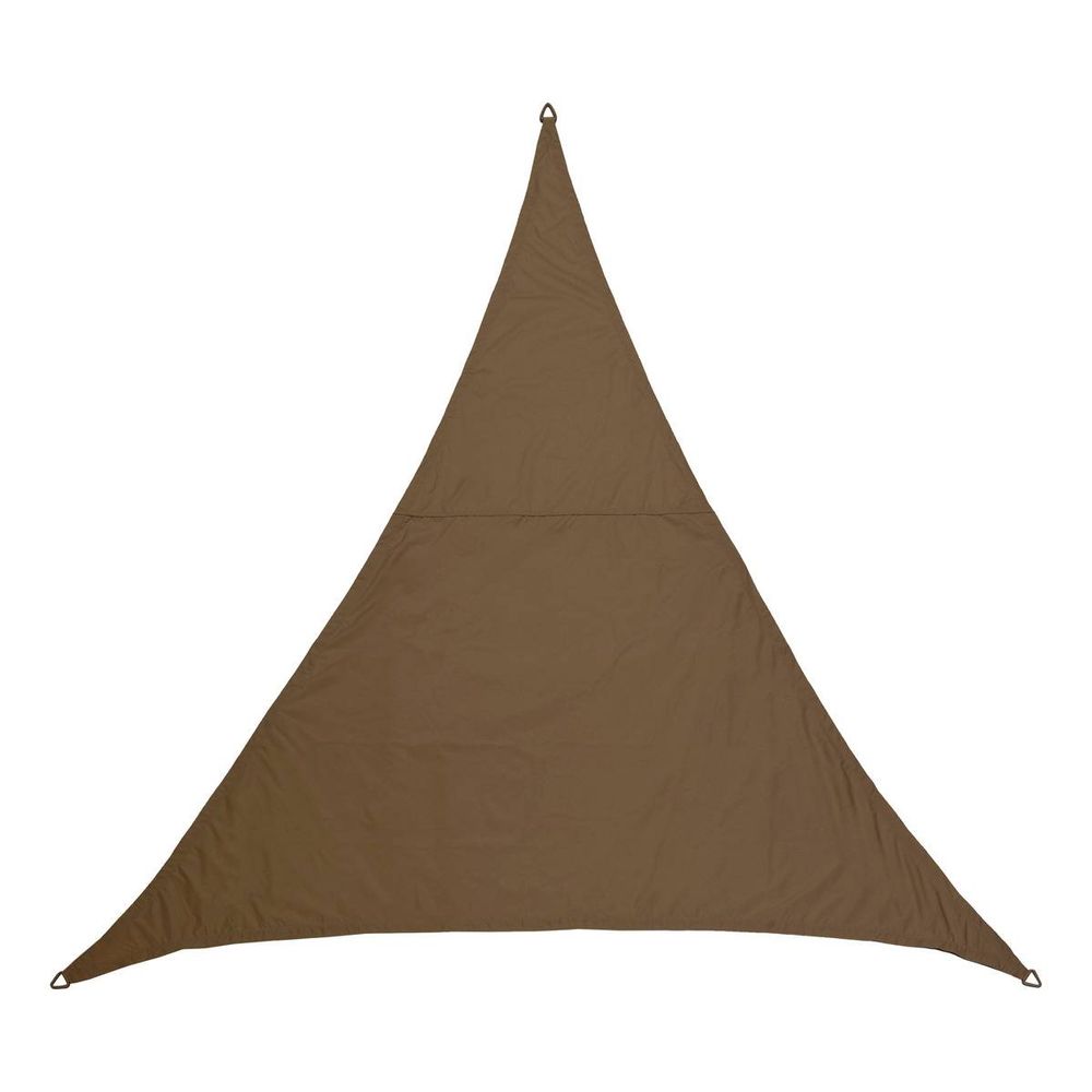 Voile d'ombrage elyora 3x3x3m café