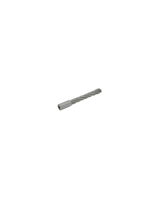 Brin de remplacement acier à nu pour cramer. Longueur totale 168 mm, ø brin 16 mm. (10 brins par machine). Remplace origine 99.5