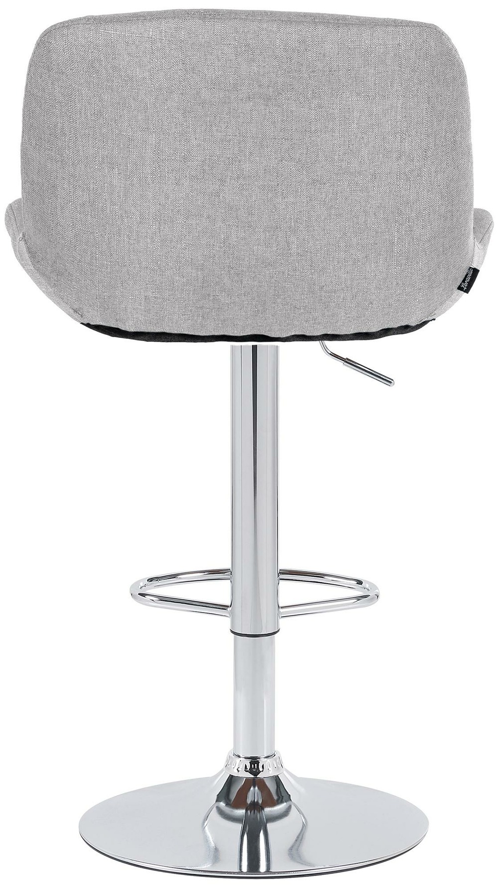 Lot de 2 tabourets de bar solon tissu chromé