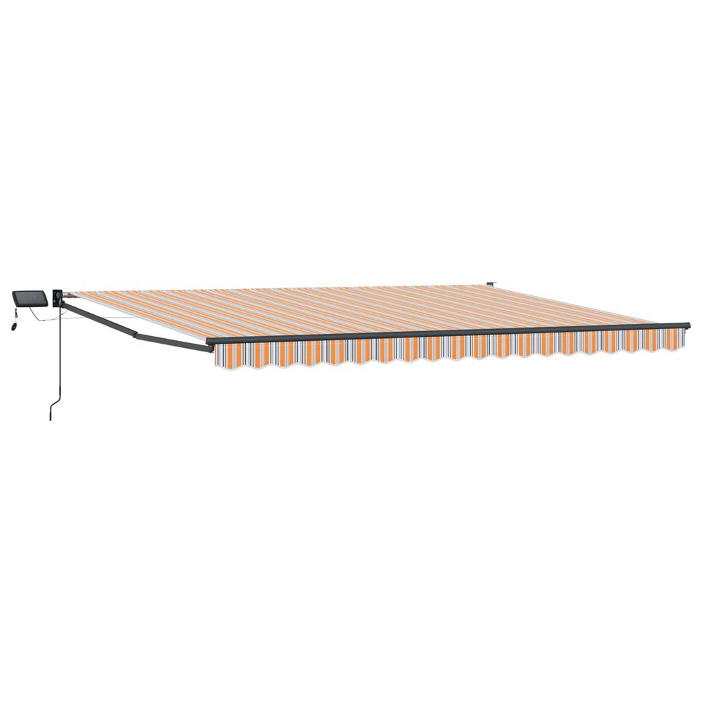 Store rétractable manuel avec leds 5 x 3 m