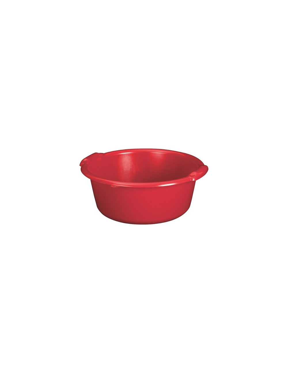 Bassine ronde 20l d45x20cm rouge - aluminium et plastiq