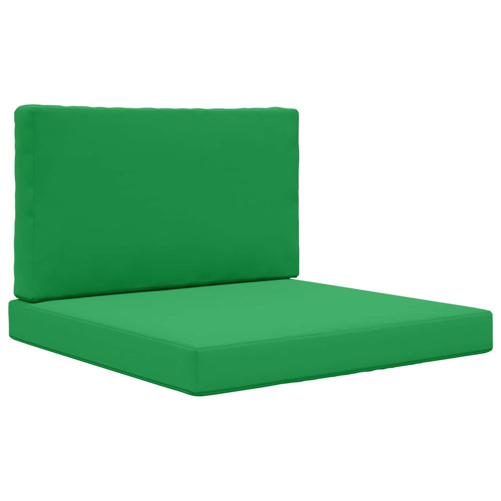 Coussin de canapé d'extérieur polyester vert 80 x 80 cm