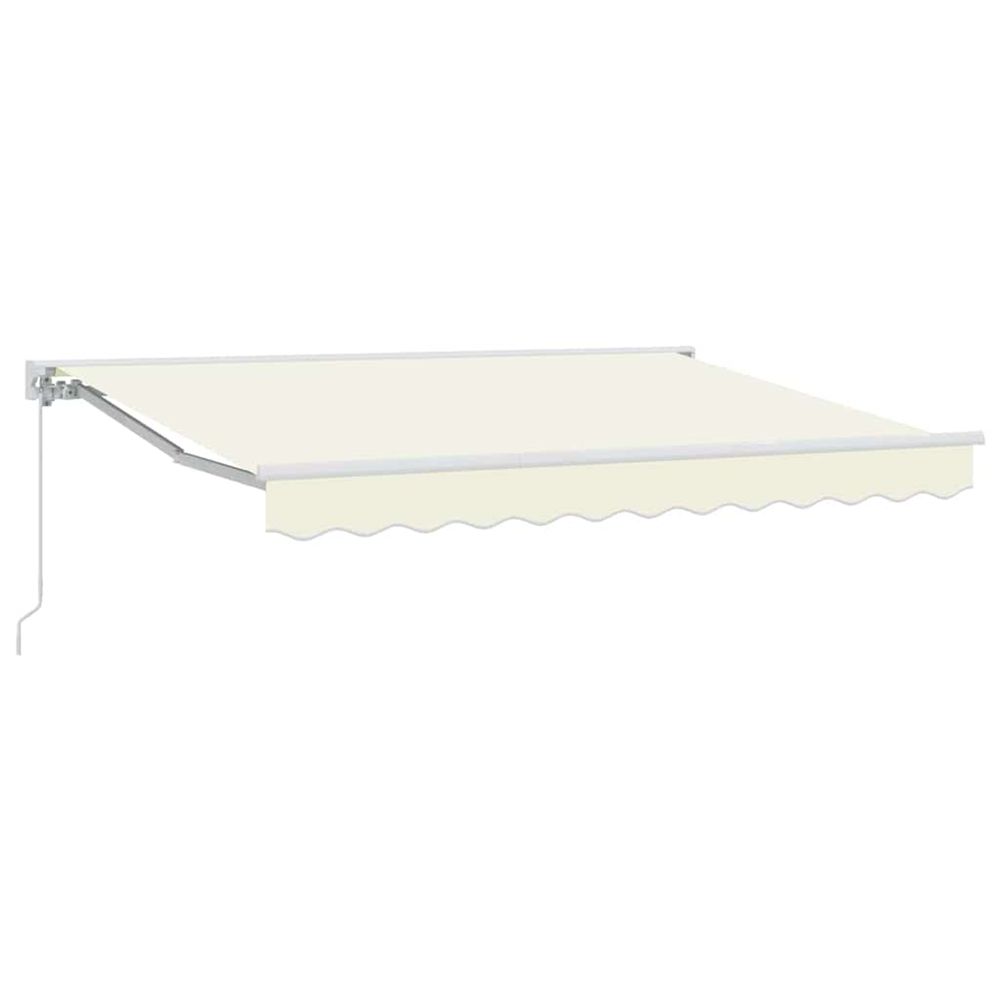 Cadre d'auvent crème 250 x 200 cm polyester avec revêtement pu