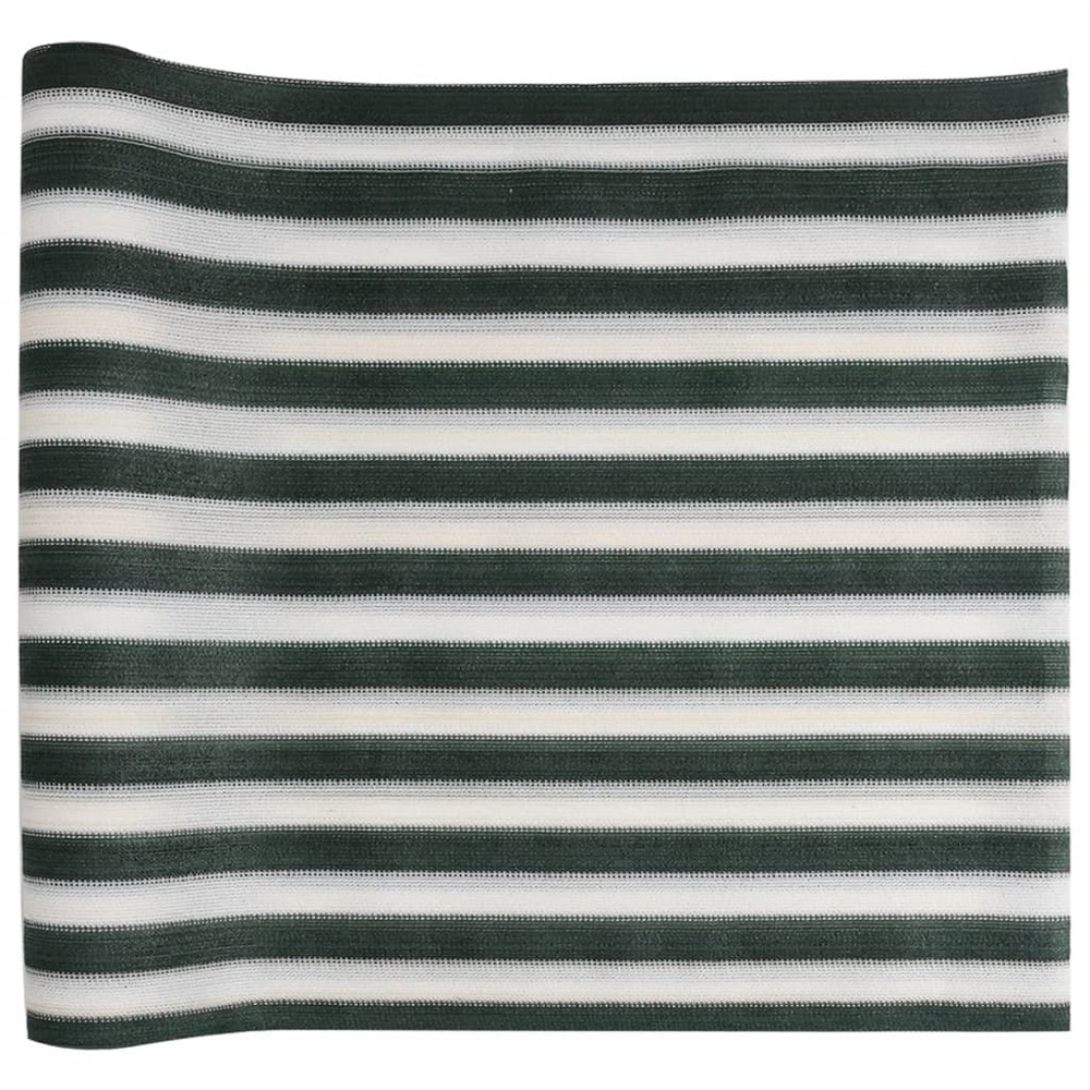 Filet brise-vue vert et blanc 2x10 m pehd 150 g/m²