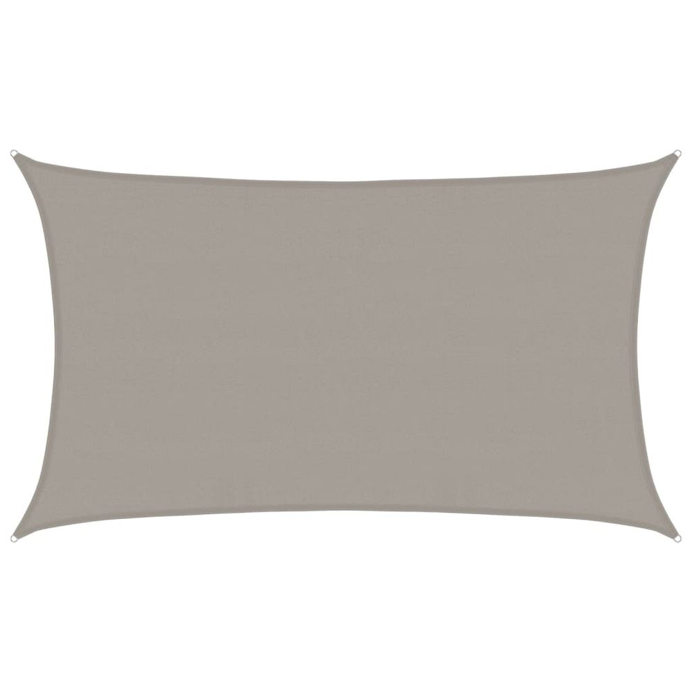 Voile d'ombrage 160 g/m² rectangulaire gris clair 5x8 m pehd