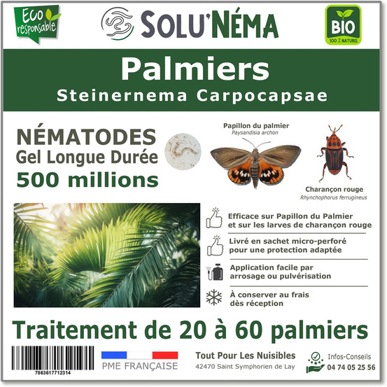 Solunéma - Nématodes Contre le Charençon du Palmier - 500 millions (SC)
