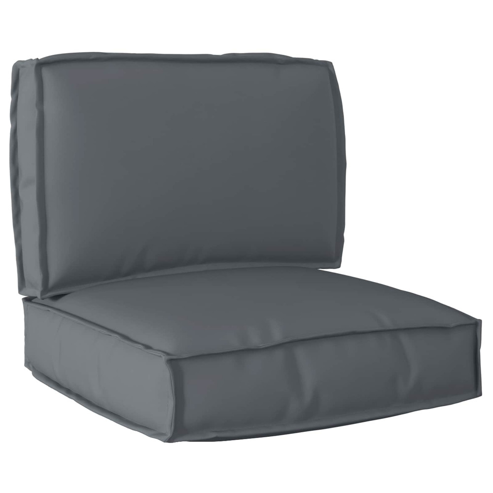 Set de coussins de palette 2 pcs anthracite tissu oxford