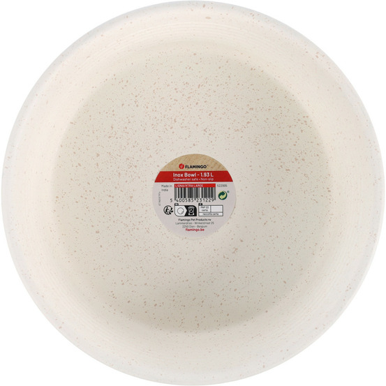 Gamelle pour nourriture ou l'eau blanche ø 21.1 cm, 1.93 litres pour chat