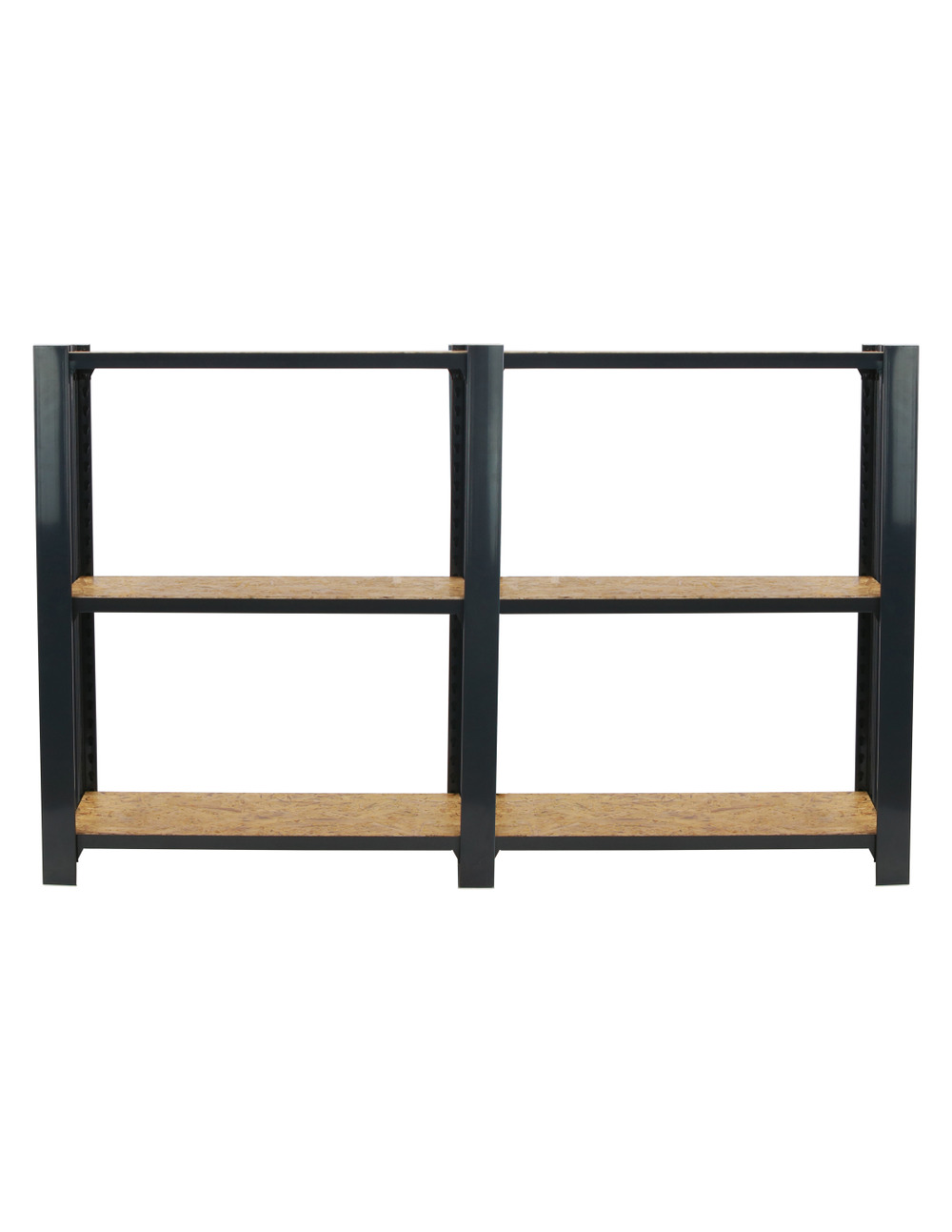 Etagère légère sans vis officlick 3/300 wood 1600 antraci/osb + plaques 1000 antracite/osb 1000x1600x300 - simonrack
