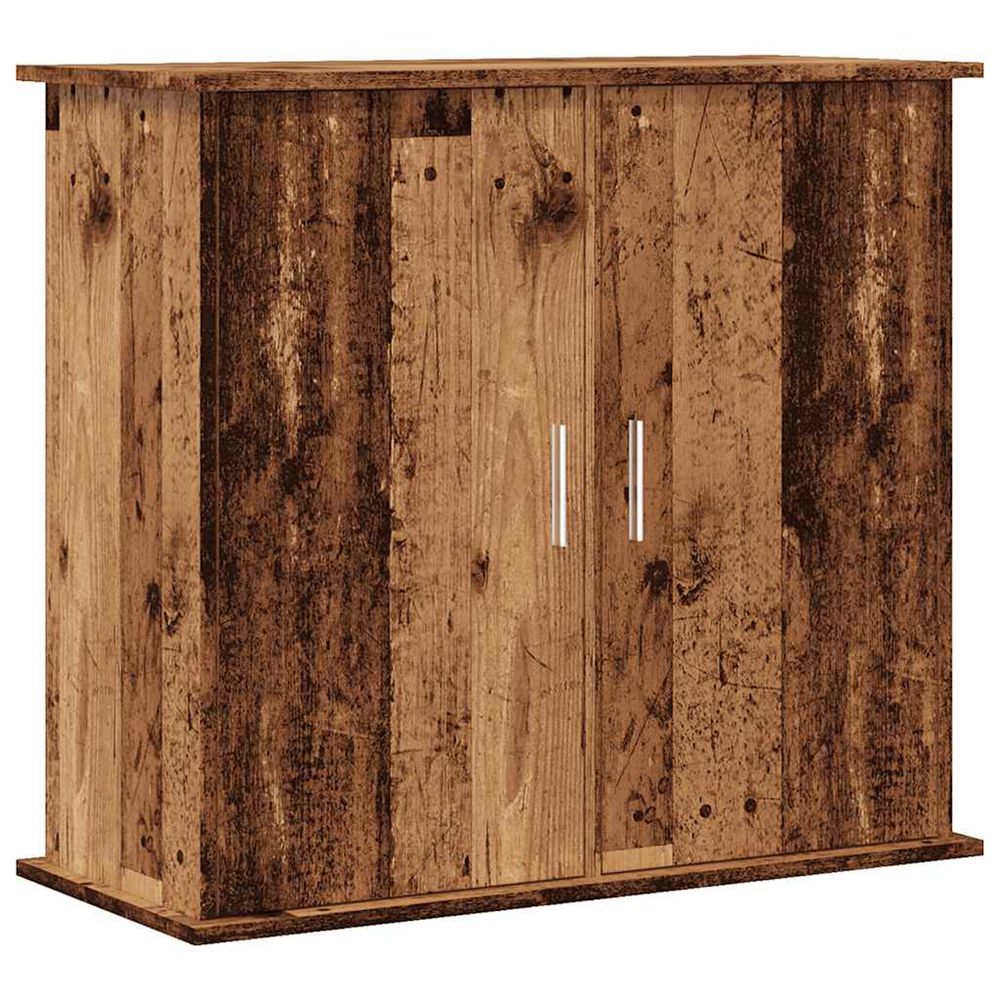 Support pour aquarium vieux bois 81x36x73 cm bois d'ingénierie
