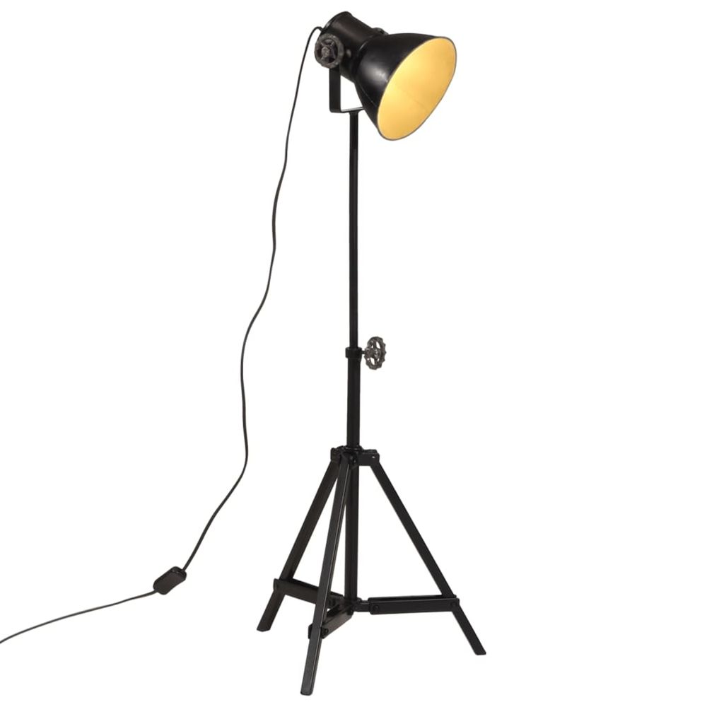Lampadaire 25 w noir 35x35x65/95 cm e27