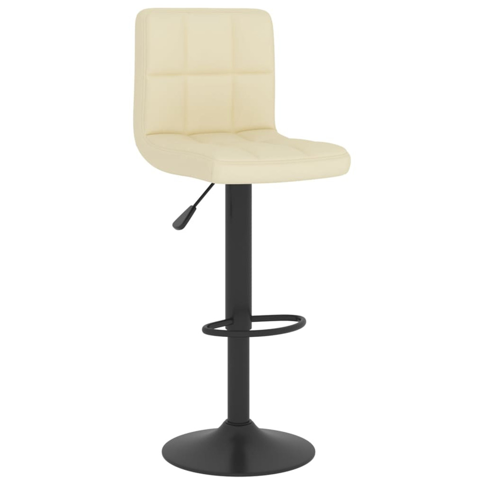 Tabouret de bar crème tissu